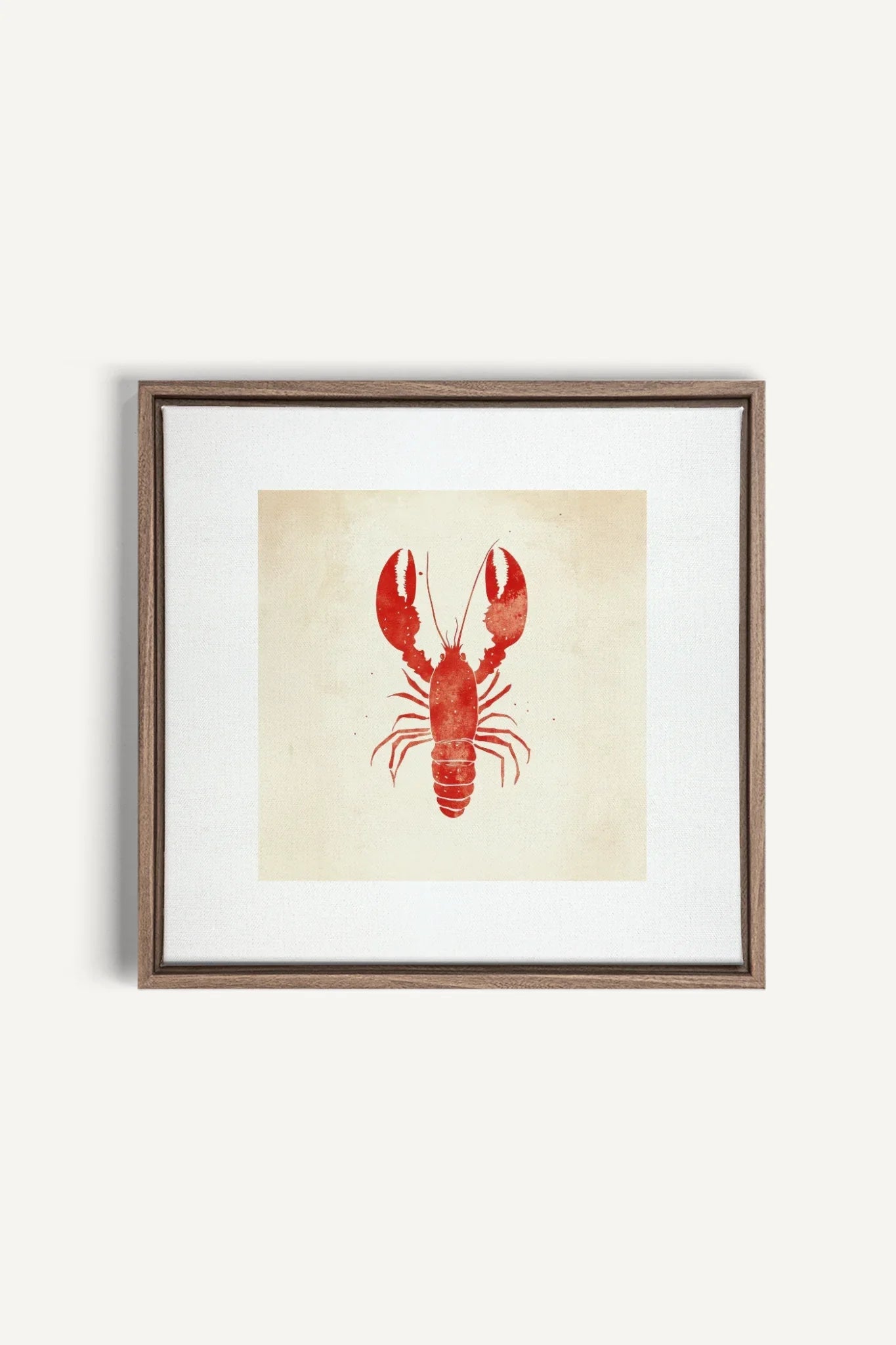 OLEKA CANVAS - CÔTE SALÉE, Oeuvre sur toile étirée, encadré Brun Chêne