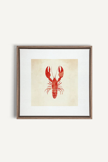 OLEKA CANVAS - CÔTE SALÉE, Oeuvre sur toile étirée, encadré Brun Chêne