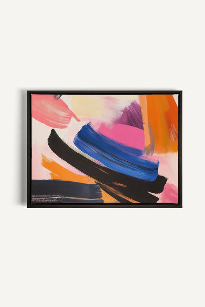 OLEKA CANVAS - CREATIVE PULSE, Oeuvre sur toile étirée, encadré Noir