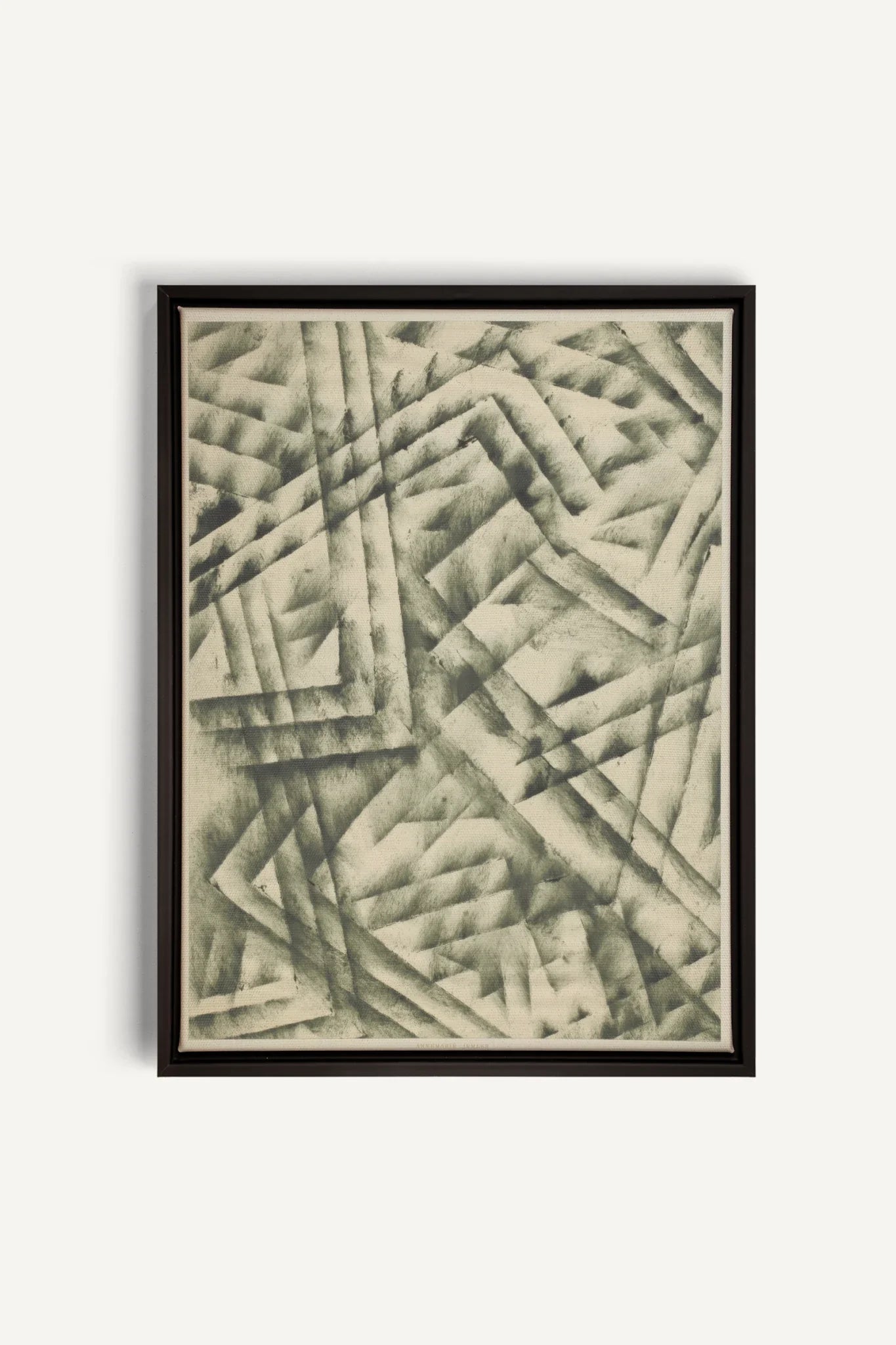 CROSSED LINES, Oeuvre sur toile étirée, encadré Noir