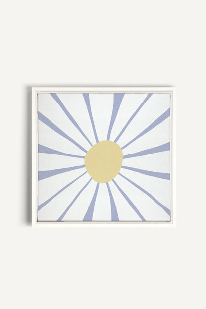 OLEKA CANVAS - DAISY DREAM, Oeuvre sur toile étirée, encadré Blanc