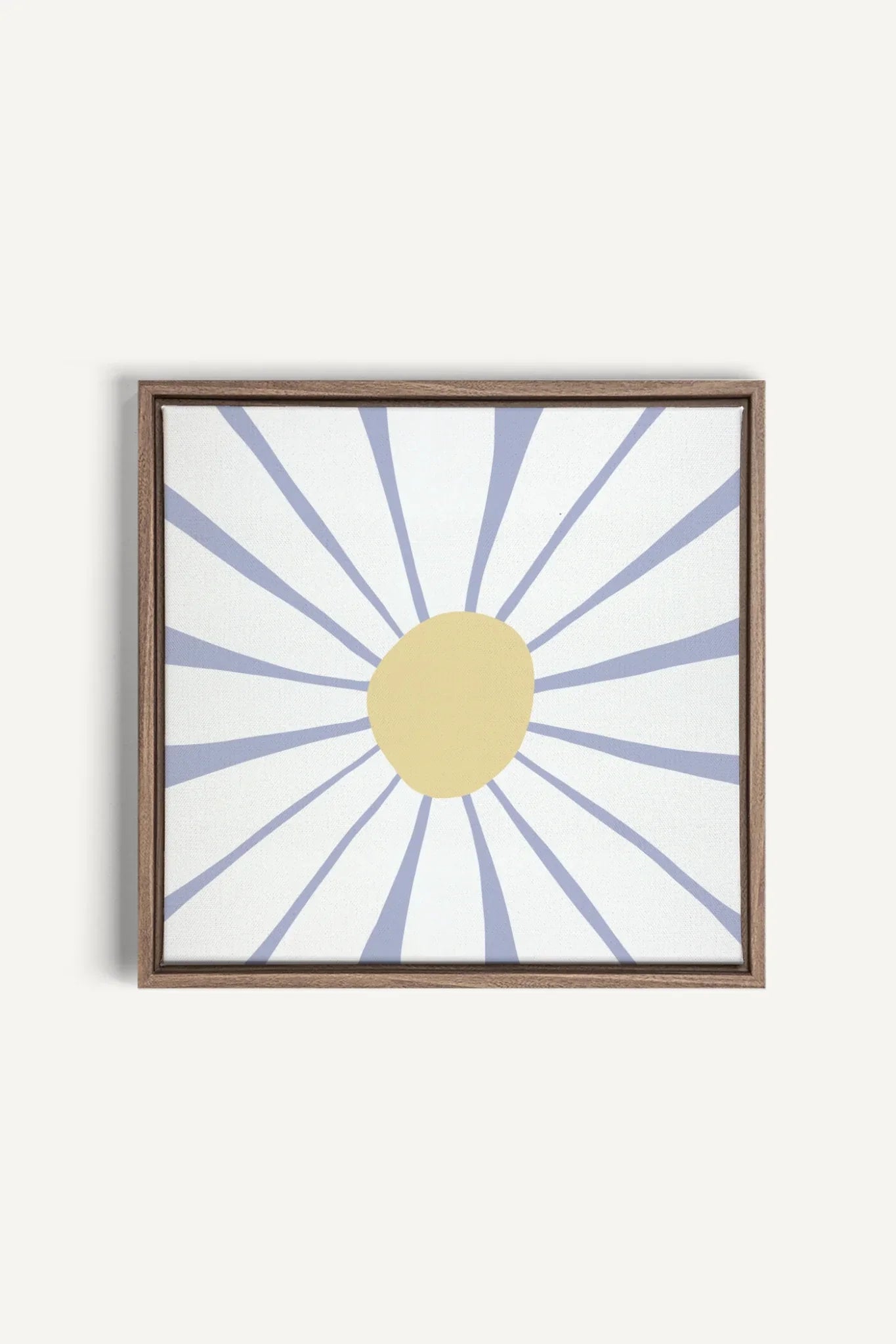 OLEKA CANVAS - DAISY DREAM, Oeuvre sur toile étirée, encadré Brun Chêne
