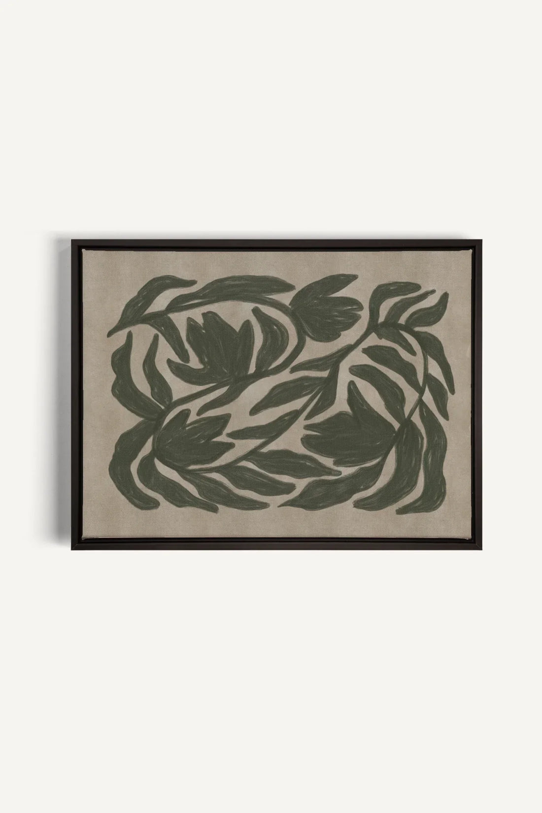 OLEKA CANVAS - DANSE VÉGÉTALE, Oeuvre sur toile étirée, encadré Noir