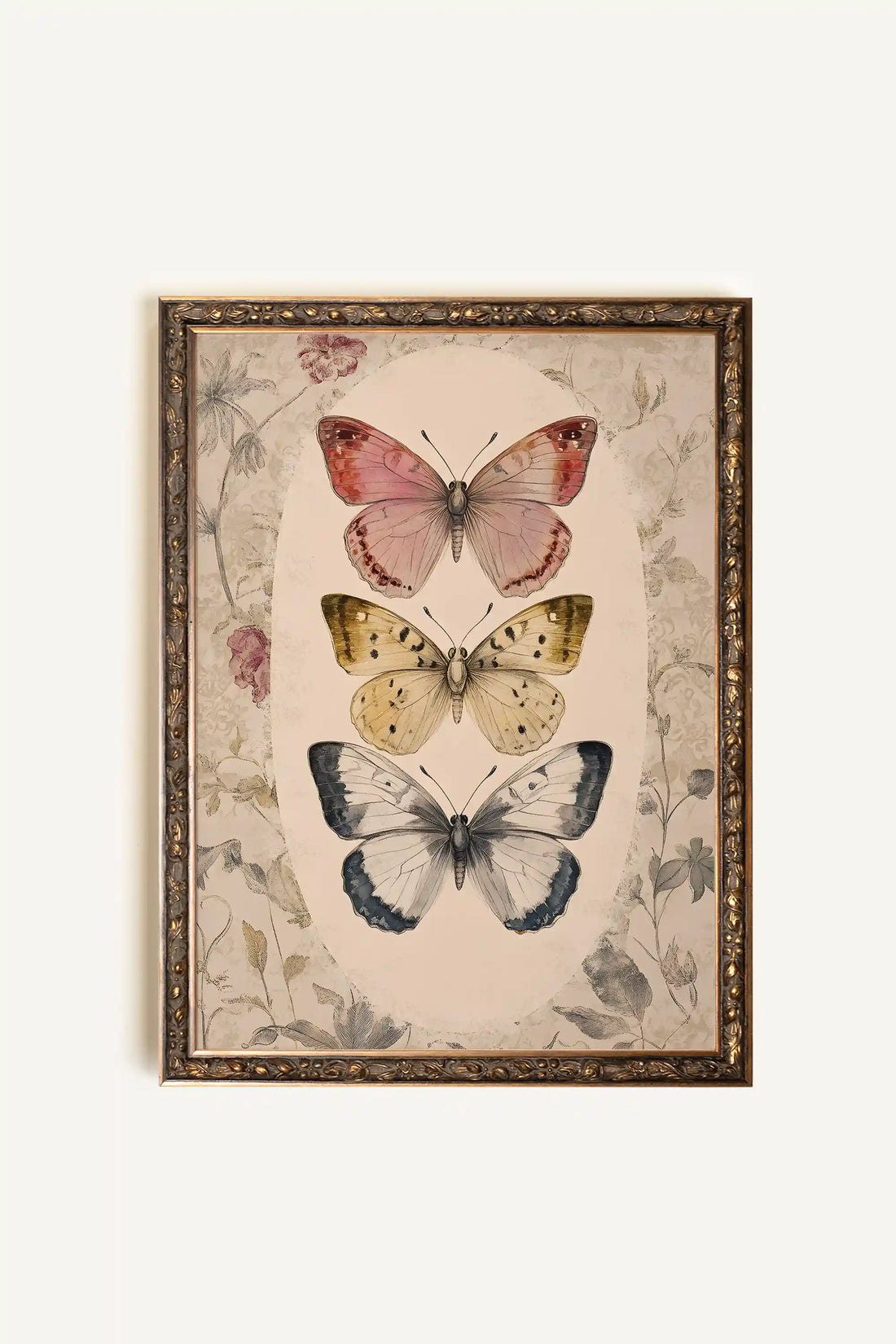 DANSE DU TEMPS, Artwork on rigid canvas, framed in Vintage Bronze