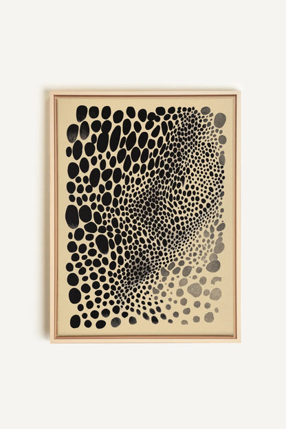 OLEKA CANVAS - DARK BURST, Oeuvre sur toile étirée, encadré Naturel Clair