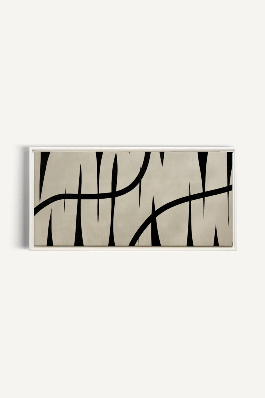 OLEKA CANVAS - DARK INTERTWINE, Oeuvre sur toile étirée, encadré Blanc