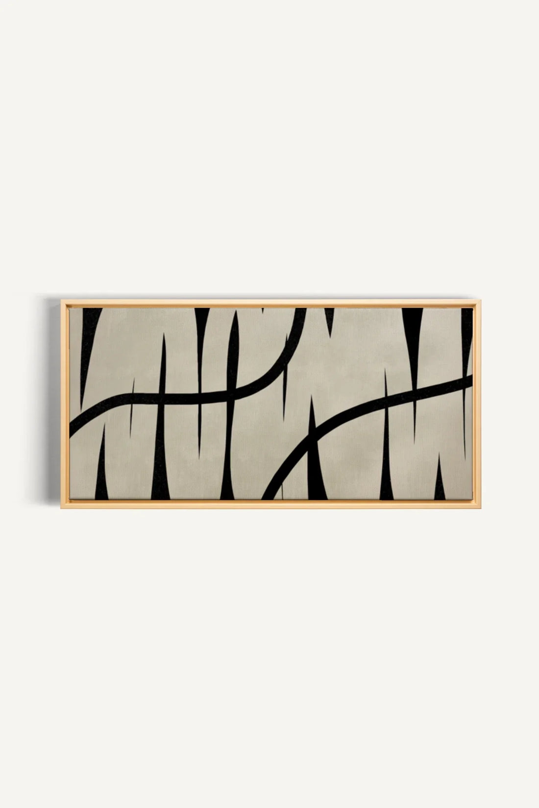 OLEKA CANVAS - DARK INTERTWINE, Oeuvre sur toile étirée, encadré Naturel Clair