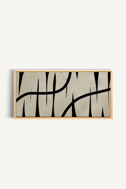 OLEKA CANVAS - DARK INTERTWINE, Oeuvre sur toile étirée, encadré Naturel Clair