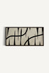 OLEKA CANVAS - DARK INTERTWINE, Oeuvre sur toile étirée, encadré Brun Noyer