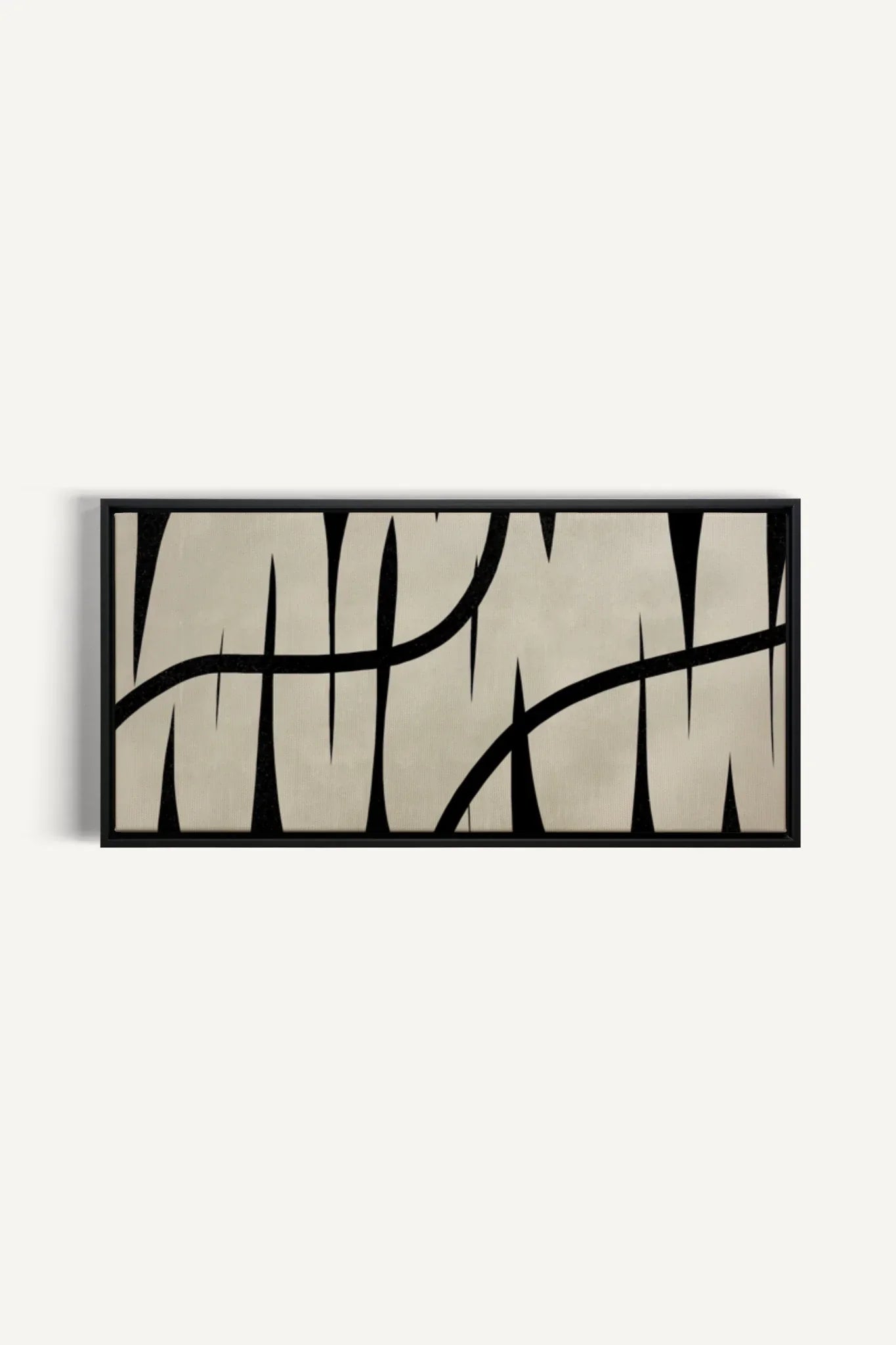 OLEKA CANVAS - DARK INTERTWINE, Oeuvre sur toile étirée, encadré Noir