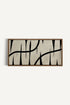 OLEKA CANVAS - DARK INTERTWINE, Oeuvre sur toile étirée, encadré Brun Chêne