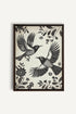 OLEKA CANVAS - DARK WINGS, Oeuvre sur toile étirée, encadré Brun Noyer