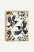 OLEKA CANVAS - DARK WINGS, Oeuvre sur toile étirée, encadré Naturel Clair