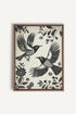 OLEKA CANVAS - DARK WINGS, Oeuvre sur toile étirée, encadré Brun Chêne