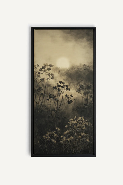 DAWN AWAKENS toile étirée encadré noir