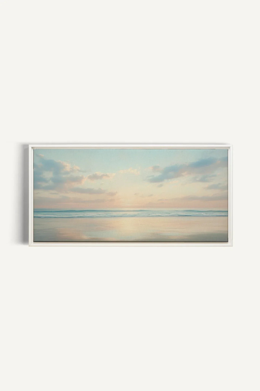 OLEKA CANVAS - DAWN OF PEACE, Oeuvre sur toile étirée, encadré Blanc
