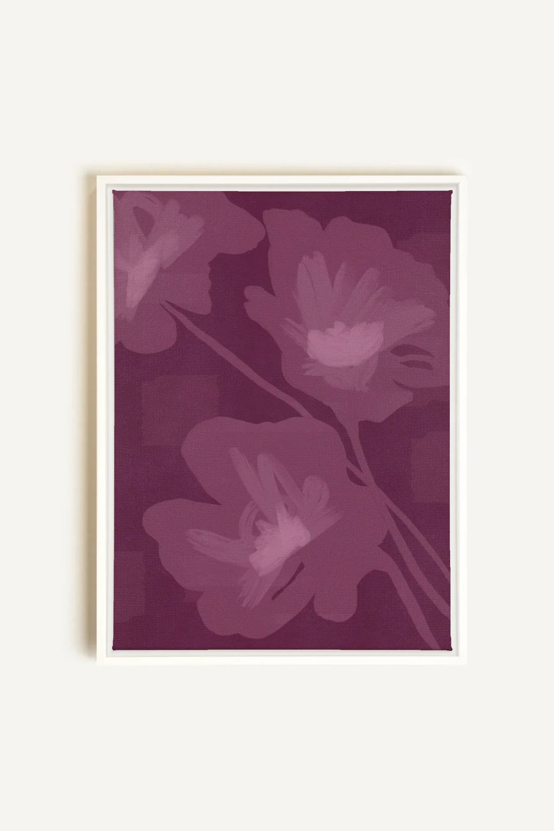 OLEKA CANVAS - DEEP HARMONY, Oeuvre sur toile étirée, encadré Blanc