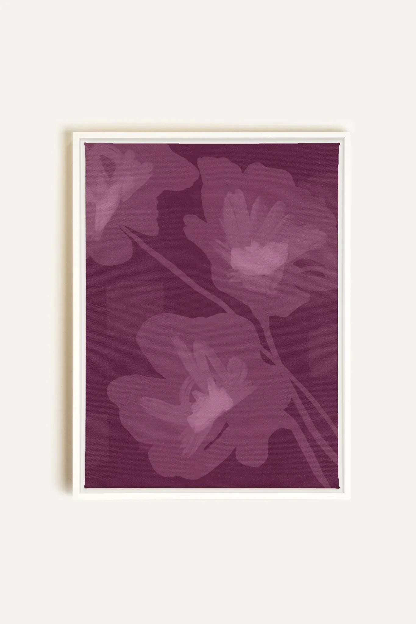 OLEKA CANVAS - DEEP HARMONY, Oeuvre sur toile étirée, encadré Blanc