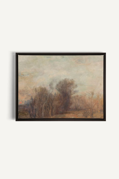 DERNIER SOUFFLE, Oeuvre sur toile étirée, encadré Noir