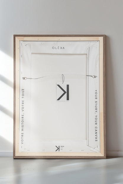 CHEMIN DORÉ, Oeuvre sur toile étirée
