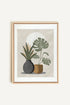 OLEKA CANVAS - DESERT GREENS, Oeuvre sur toile étirée, encadré Naturel Clair