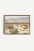 OLEKA CANVAS - DESERT, Oeuvre sur toile étirée, encadré Brun Chêne