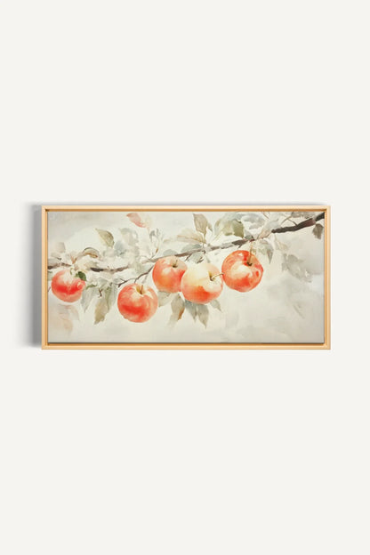 OLEKA CANVAS - DOUCE RÉCOLTE, Oeuvre sur toile étirée, encadré Naturel Clair