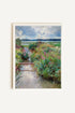 OLEKA CANVAS - DOUCE RIVIÈRE, Oeuvre sur toile étirée, encadré Blanc