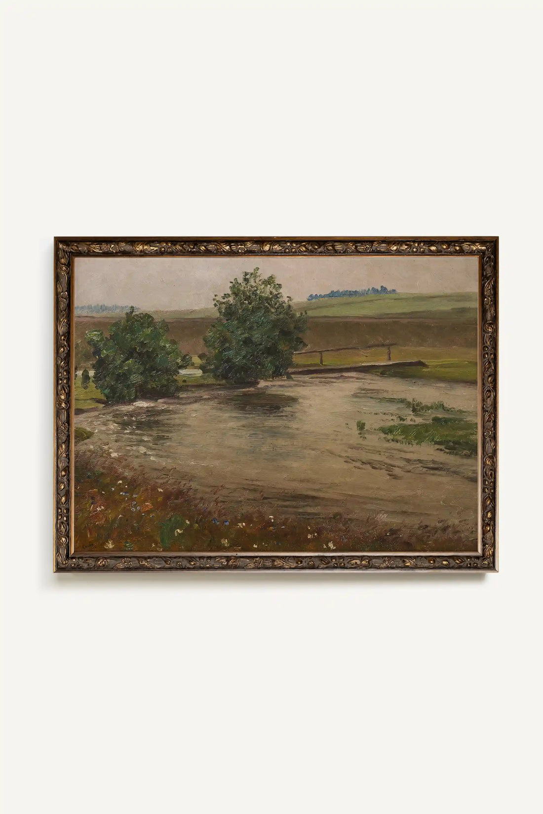 DOUCEUR DE PRINTEMPS, Oeuvre sur toile rigide, encadré Vintage Bronze