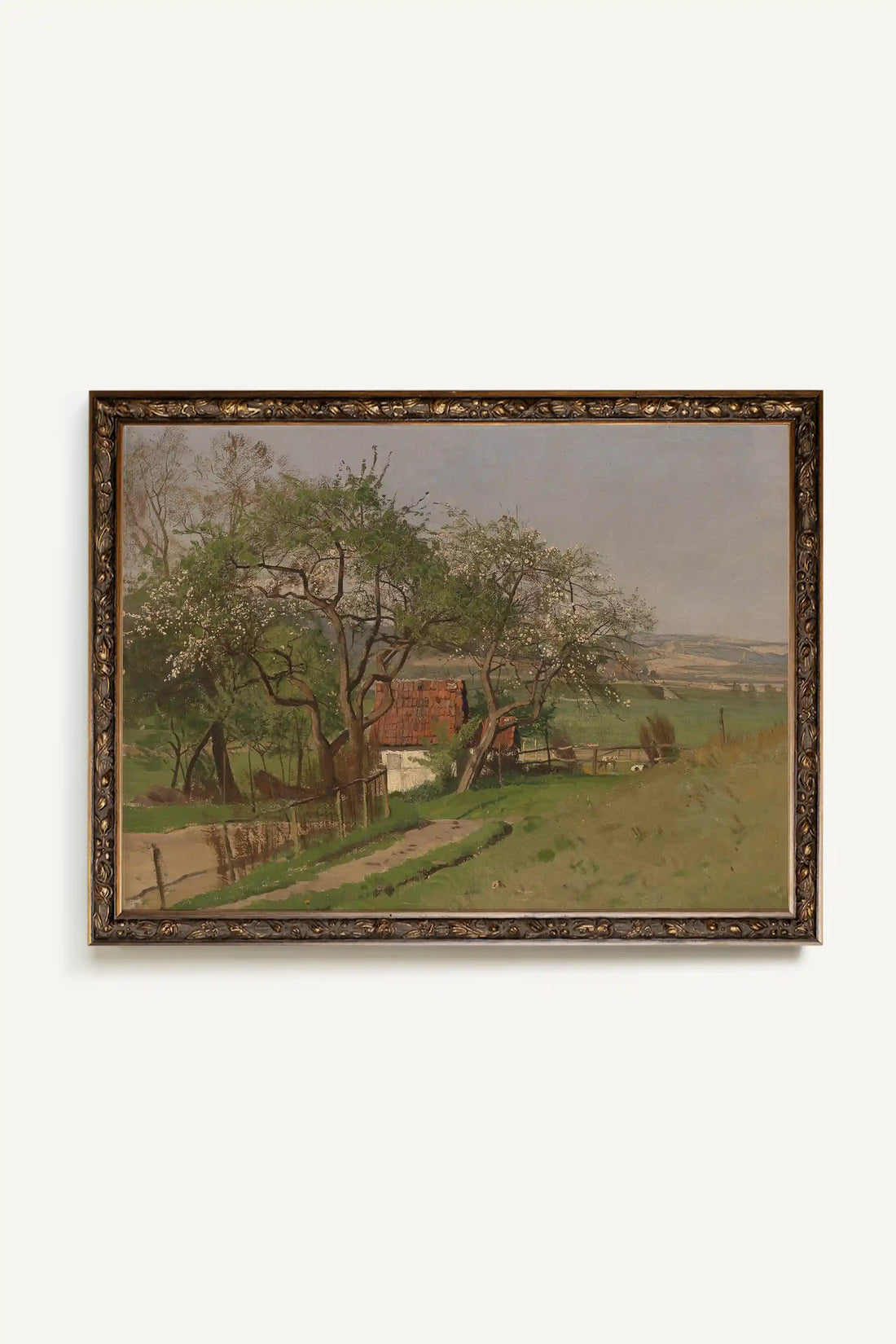 DOUCEUR PRINTANIÈRE, Oeuvre sur toile rigide, encadré Vintage Bronze