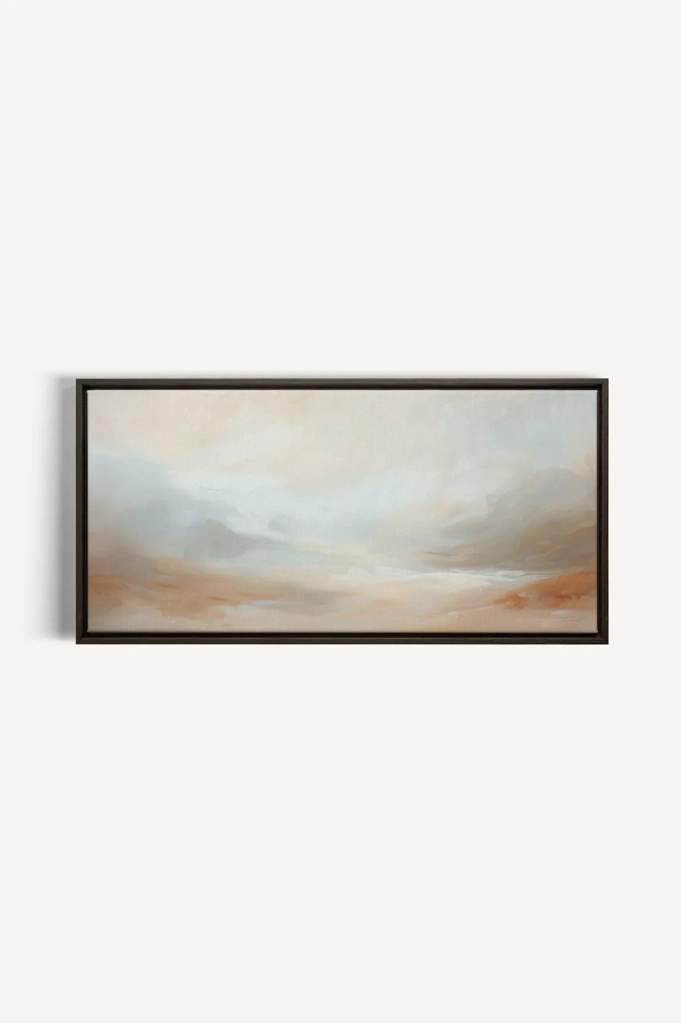OLEKA CANVAS - DREAMY HAZE, Oeuvre sur toile étirée, encadré Brun Noyer