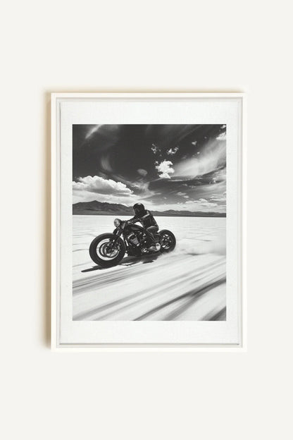 OLEKA CANVAS - DUNE DANCER, Oeuvre sur toile étirée, encadré Blanc