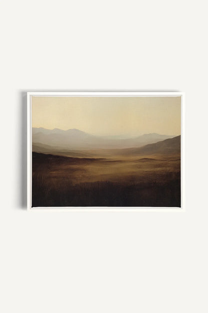 DUNES OF LIGHT, Work on stretched canvas, framed White