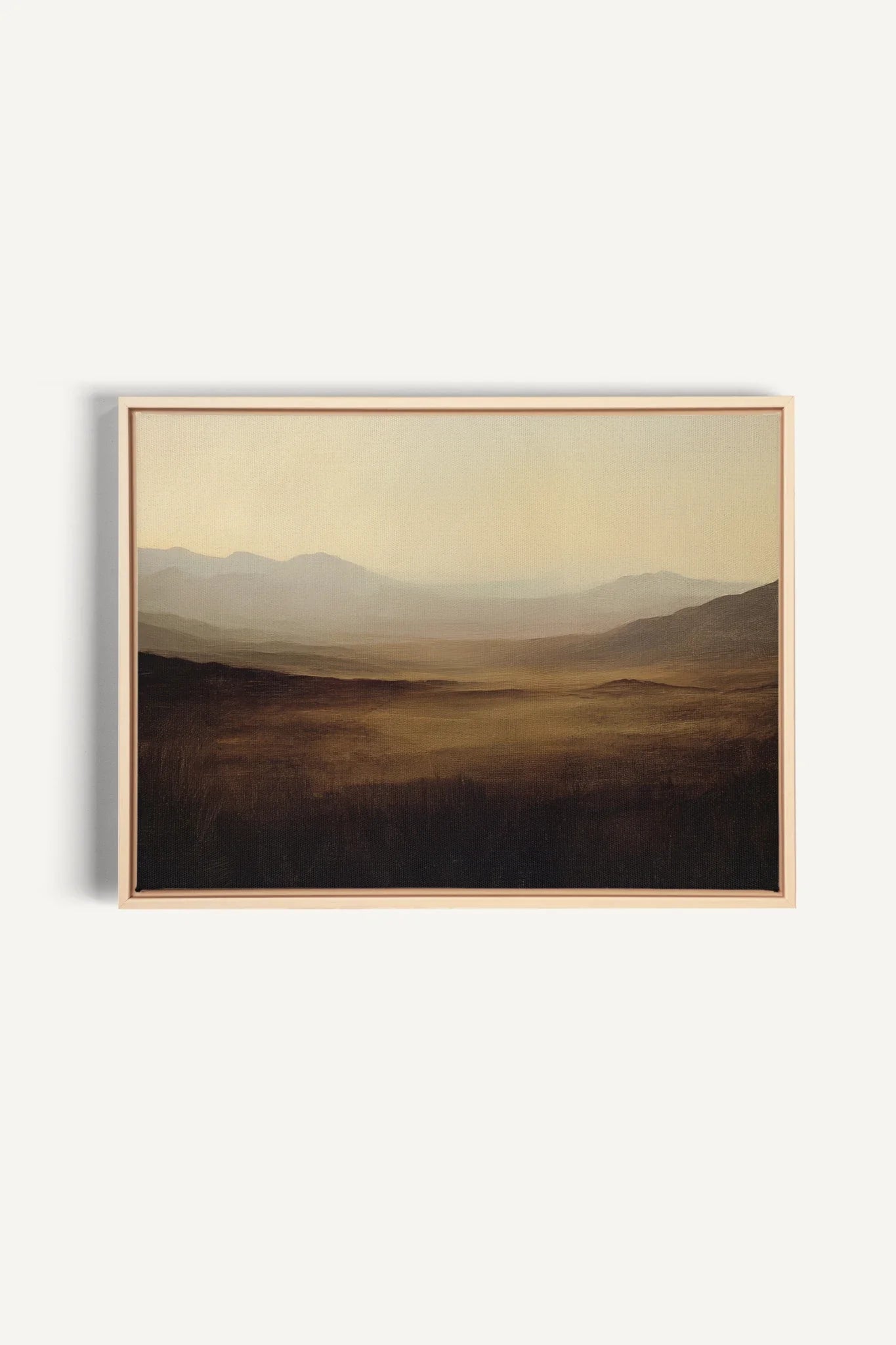 DUNES OF LIGHT, Oeuvre sur toile étirée, encadré Naturel Clair