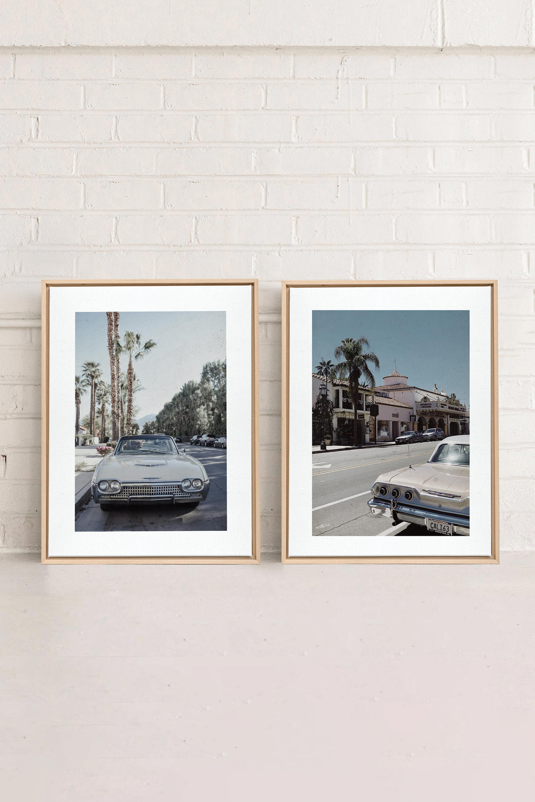 DUO CALI CRUISE, 2 Artworks on stretched canvas, framed Natural Light