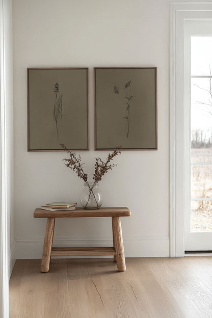 DUO ESPRIT SAUVAGE (2 works on stretched canvas)