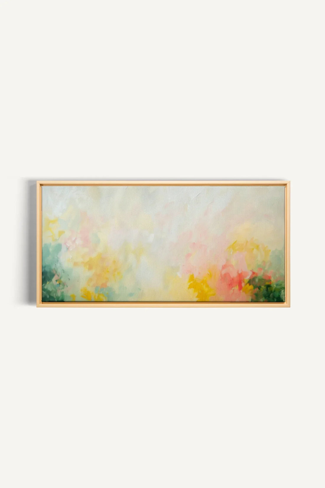 OLEKA CANVAS - DYNAMIC BLOOM, Oeuvre sur toile étirée, encadré Naturel Clair