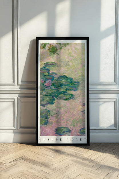 EAU DE FLEURS, Oeuvre sur toile étirée, encadré Noir