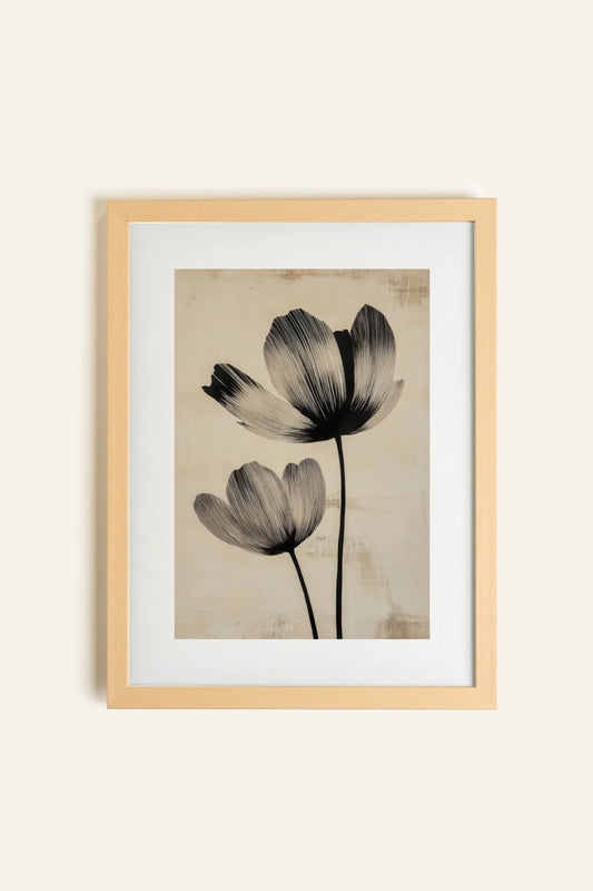 EBONY FLOWERS, Toile Rigide