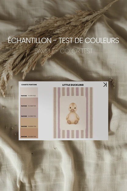 LITTLE DUCKLING, Oeuvre sur toile rigide, encadré Naturel Clair