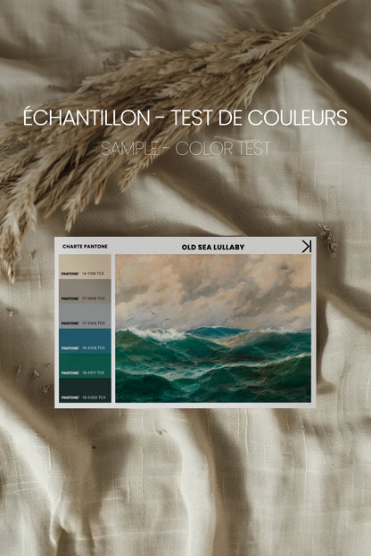 OLD SEA LULLABY, Oeuvre sur toile étirée, encadré Naturel Clair