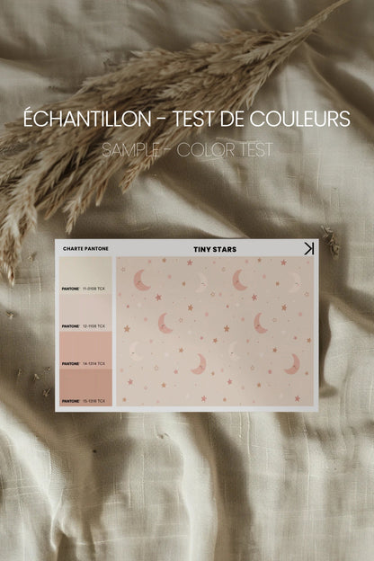 TINY STARS, Oeuvre sur toile rigide, encadré Naturel Clair