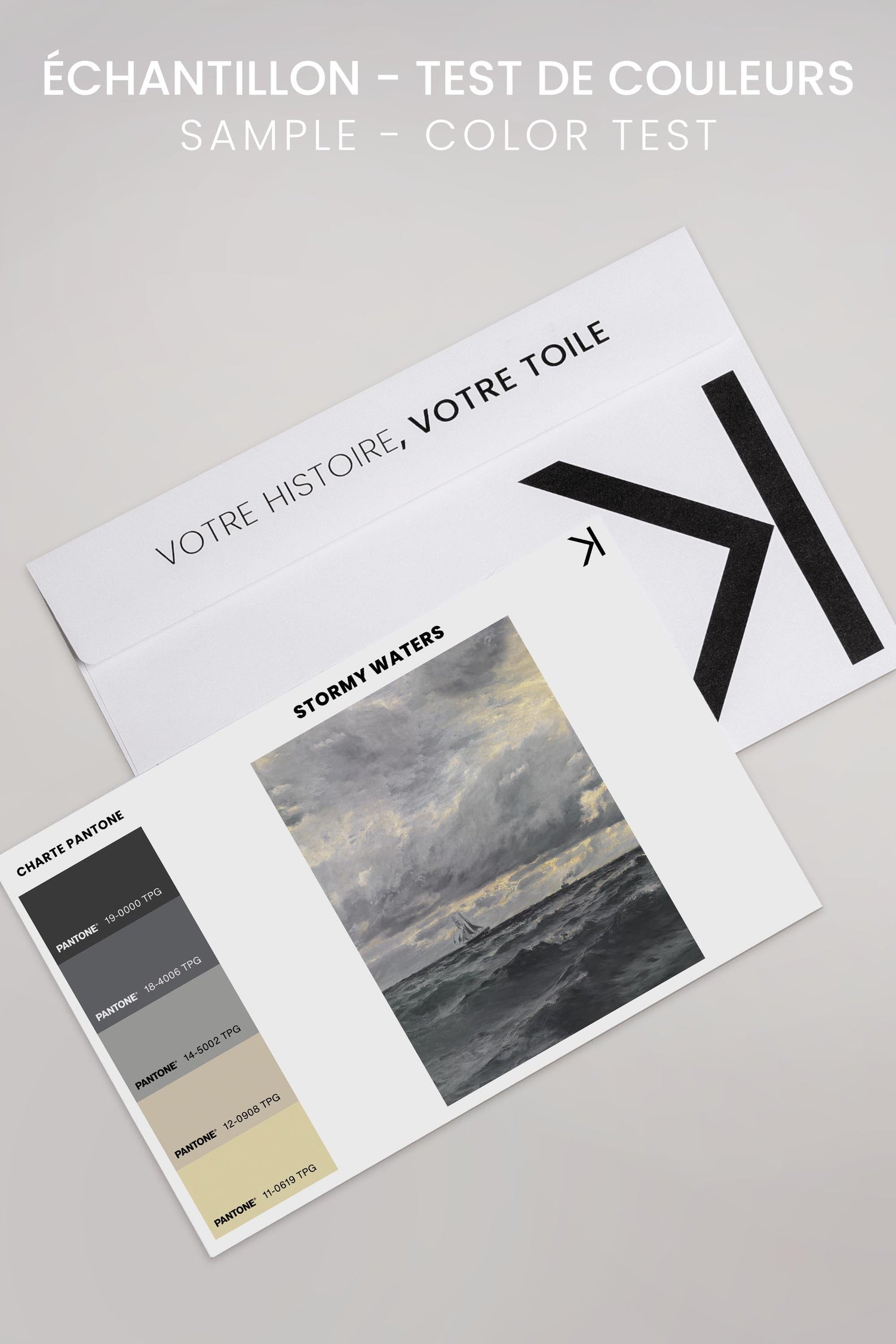 STORMY WATERS, Oeuvre sur toile étiré