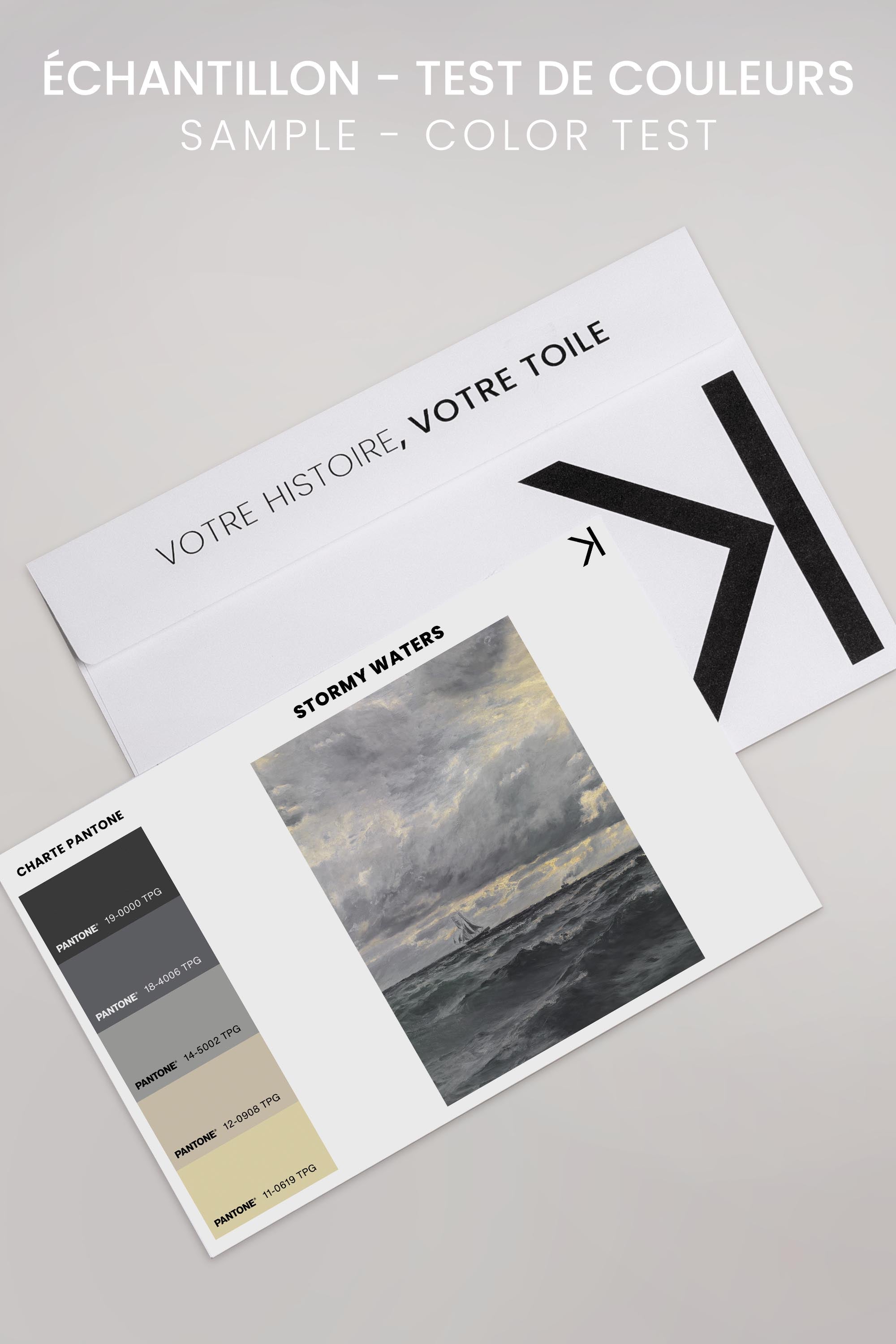 STORMY WATERS, Oeuvre sur toile étiré