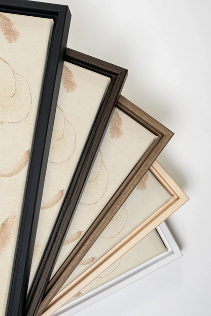 ÉCHO TERRACOTTA, Oeuvre sur toile étirée, encadré Noir