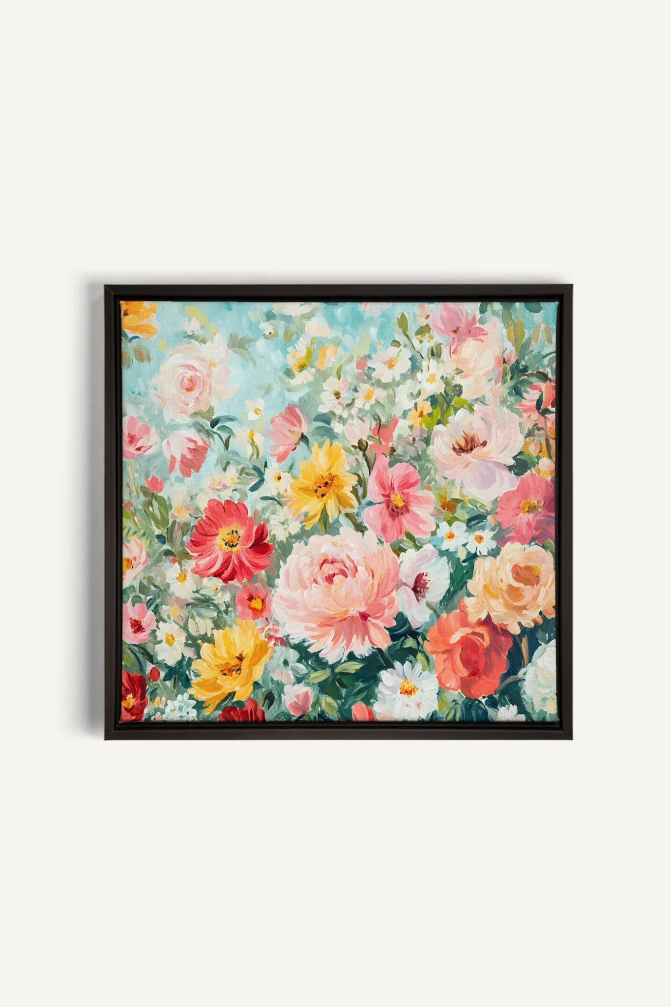 ÉCLAT DE SAISON, Artwork on stretched canvas, framed in black