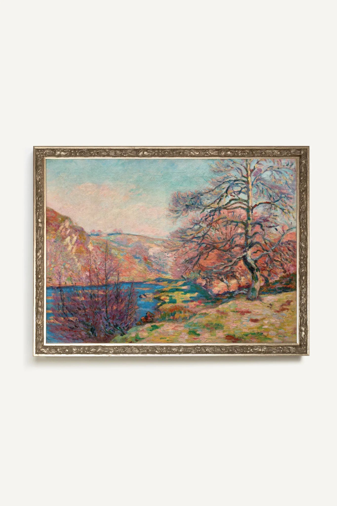 ÉCLAT DE SAISON, Oeuvre sur toile rigide, encadré Vintage Argent