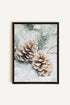 OLEKA CANVAS - ÉCLATS DE GIVRE, Oeuvre sur toile étirée, encadré Noir