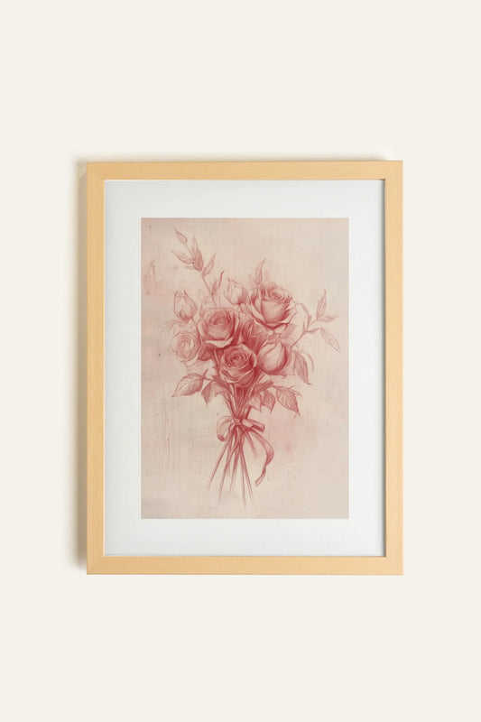 ÉCLATS DE ROSES, Toile Rigide