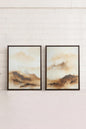 AMBER WAVES DUO (2 works on stretched canvas)